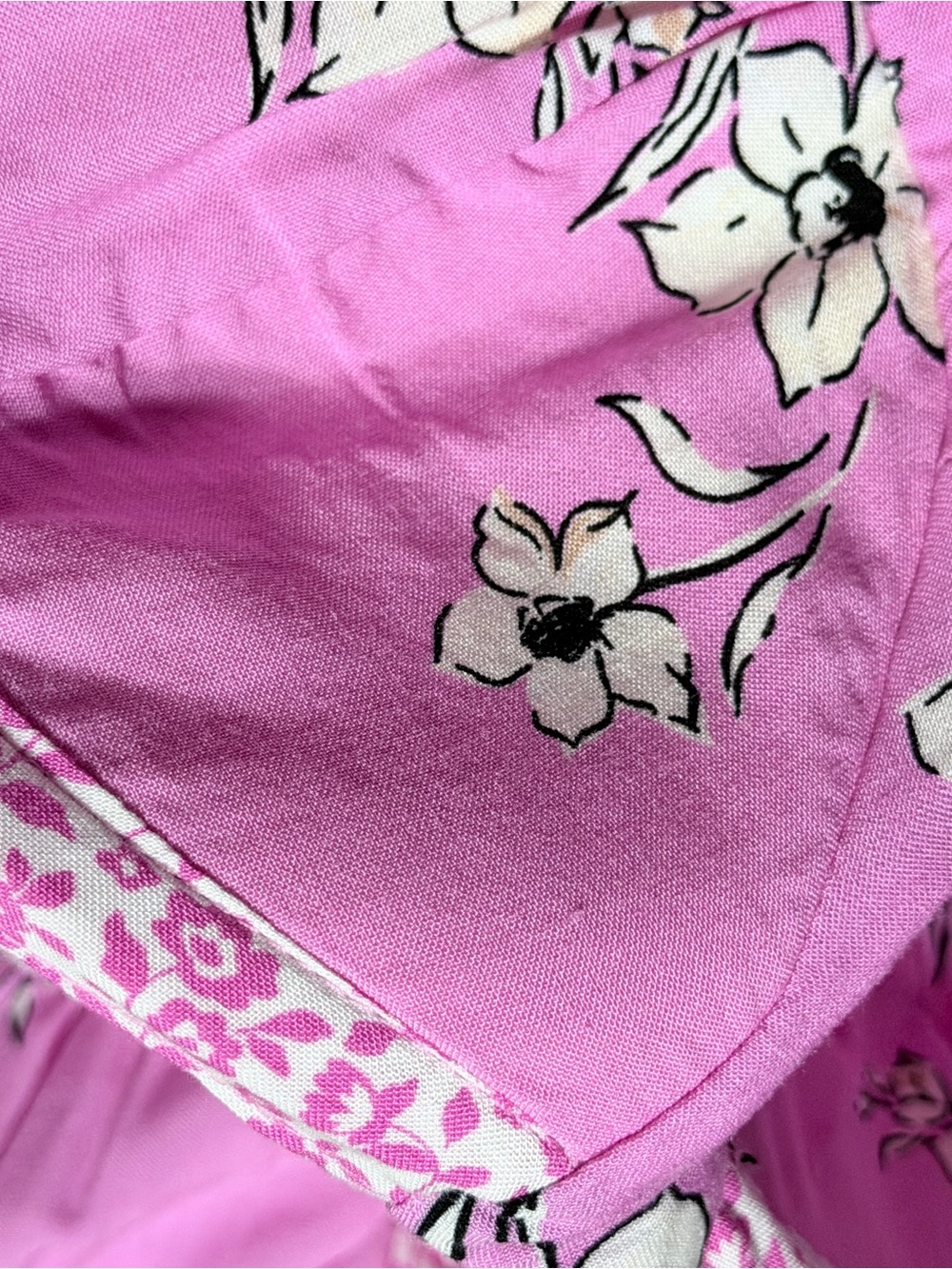 Pink Floral Maxi Dress with Spaghetti Straps - Picture 11 of 11
